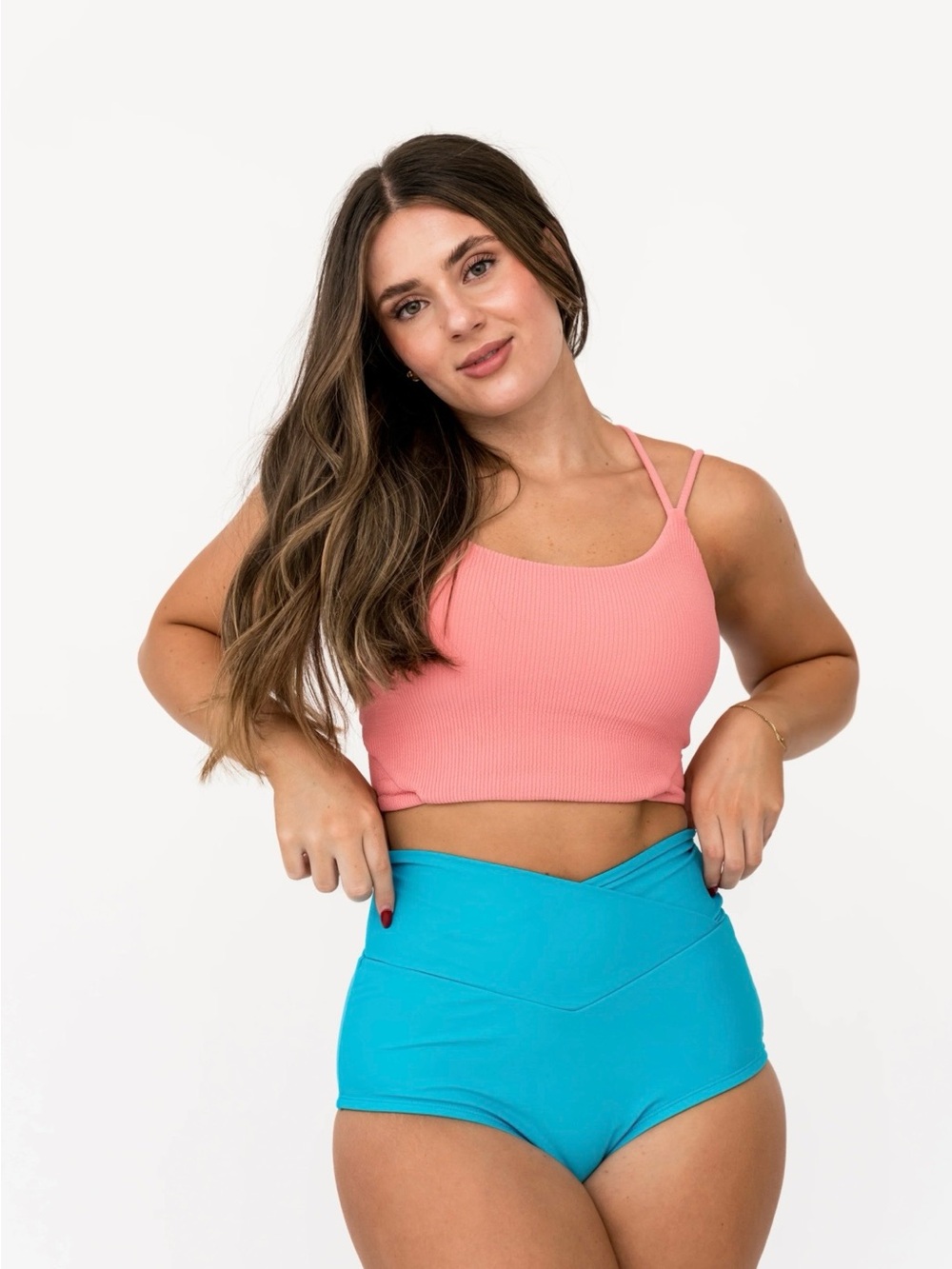 Brand New! Coral Reef Swim Top! Top only! Bright pink! Medium